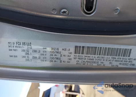 2016 Jeep Patriot Sport from USA, damaged, VIN 1C4NJPBAXGD698105